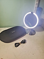 SimpleHuman ST3004 10x Magnifiction 5" Round Sensor Mirror Brushed Foldable Case