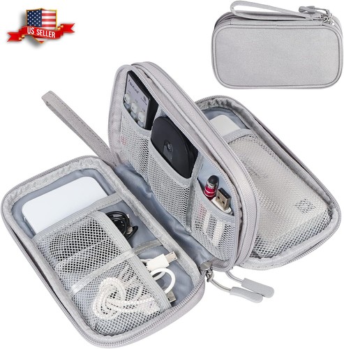 Travel Organizer Bag Cable Storage Pouch Case Portable Waterproof Double Layers - 第 2/31 張圖片