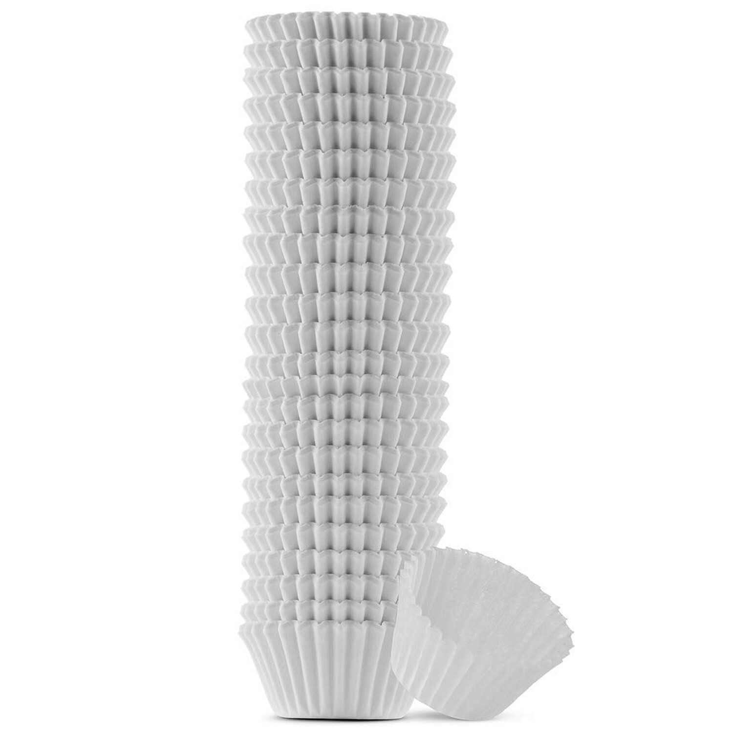 MontoPack Mini White Cupcake Liners | 500 Paper Baking Cups | Greaseproof No ...