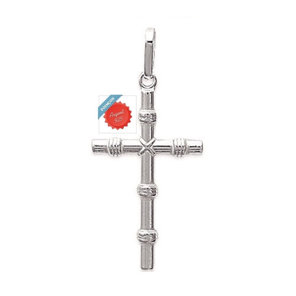 Pendentif croix chrétienne argent 925 le cadeau idéal pour baptême et communion