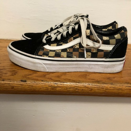 tan checkered vans