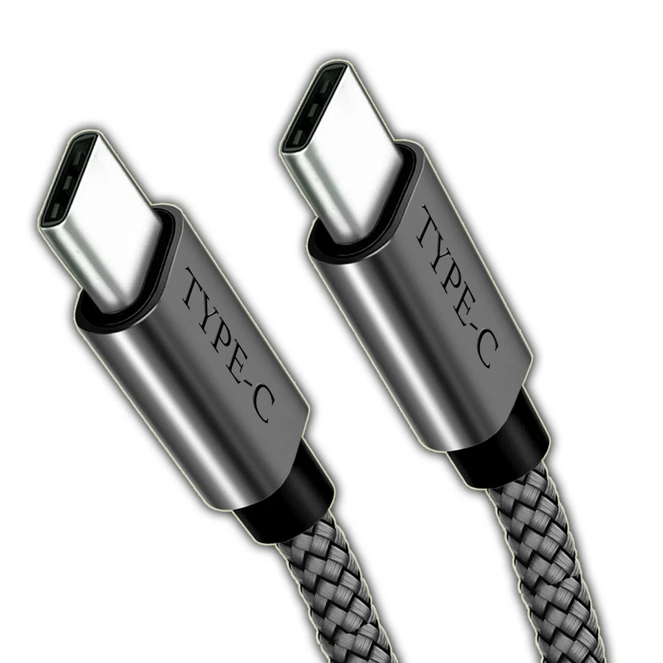 Fast Charging USB Cable Type C to Type C 尼龙编织 USB 高品质电线 — 第 4/4 张图片