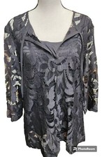 Skye's The Limit Lace Top Set Black Size L Artsy Boho 2 Piece