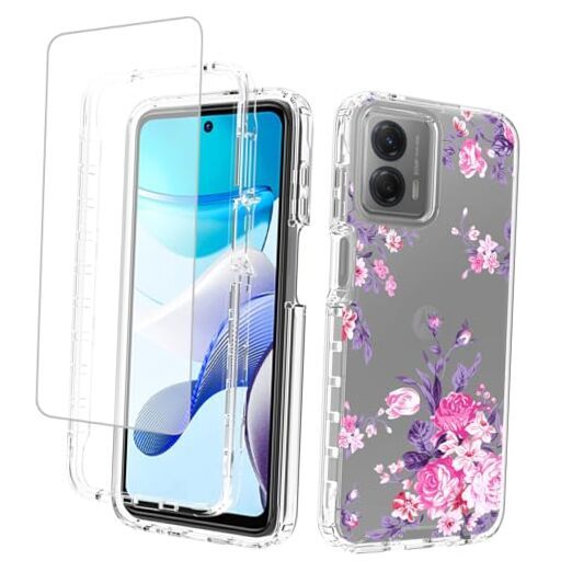 Case for Moto G 5G 2023 Case, Motorola G 5G 2023 with Tempered Glass Screen