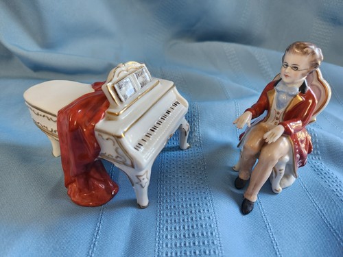 Vintage Frankenthal Wessel Handgemalt Dresden Piano and Player EXCELLENT - Picture 17 of 17
