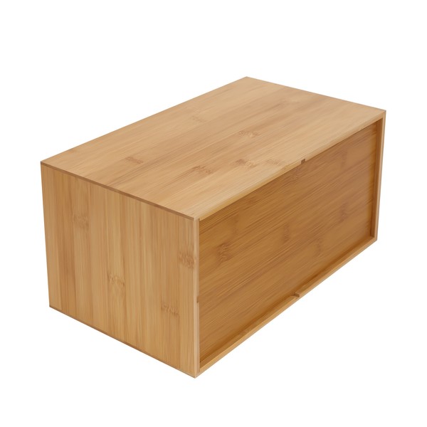 Organizador de escritorio de bambú, caja de almacenamiento para cajón de escritorio, para hogar 5
