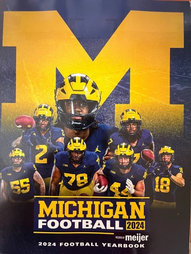 2024 MICHIGAN WOLVERINES YEARBOOK PROGRAM EASTERN CONFERENCE CHAMPION ROSE BOWL - Picture 1 of 1