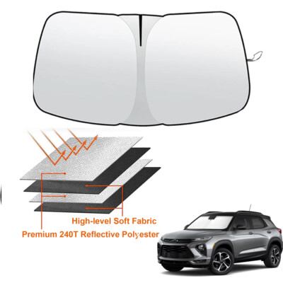 For Chevy Trailblazer 2021-24 Windshield Sun Shade UV Rays Block Cover Shield
