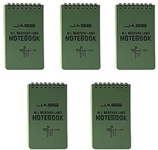 5x All-Weather Memo Paper Notepad w/ Cover Waterproof Write in the Rain Notebook