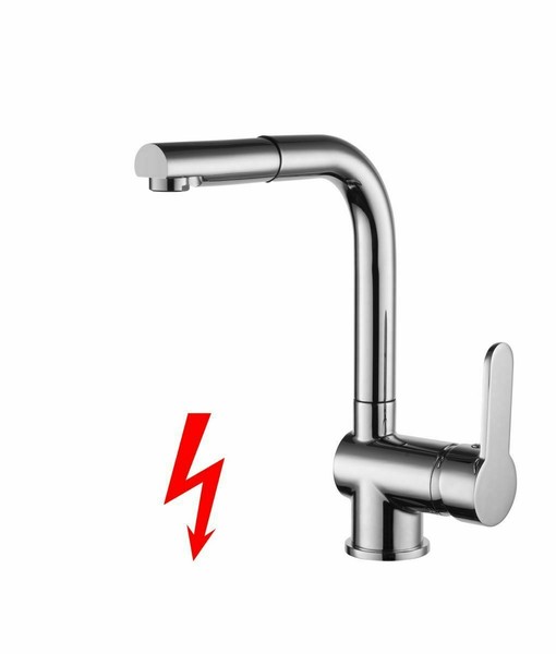 Wasserhahn Ausziehbar KüChenarmatur Mischbatterie Mit Brause SpüLe Niederdruck-image