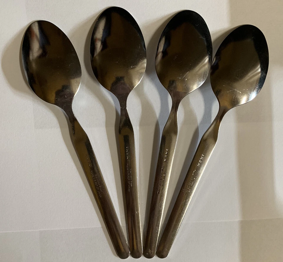 Cucharas de cena de acero inoxidable IKEA - Juego de 4 - Mi24 Foto 2 de 3