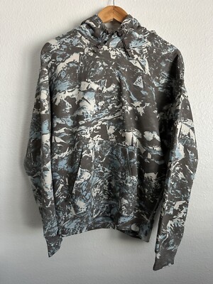 Nike ACG Therma-Fit Camouflage Print Fleece Hoodie DJ1425-072 Unisex Size XS