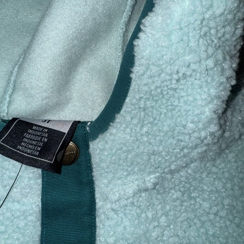 Carhartt Toddler Girls Teal Mint Hooded Sherpa Pullover NEW - Picture 2 of 2