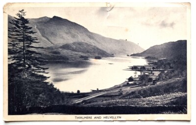 VINTAGE Postkarte Thirlmere Und Helvellyn