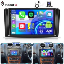 GPS Android 15 Car Stereo Radio Apple CarPlay For Mercedes ML/GL-Class W164 X164