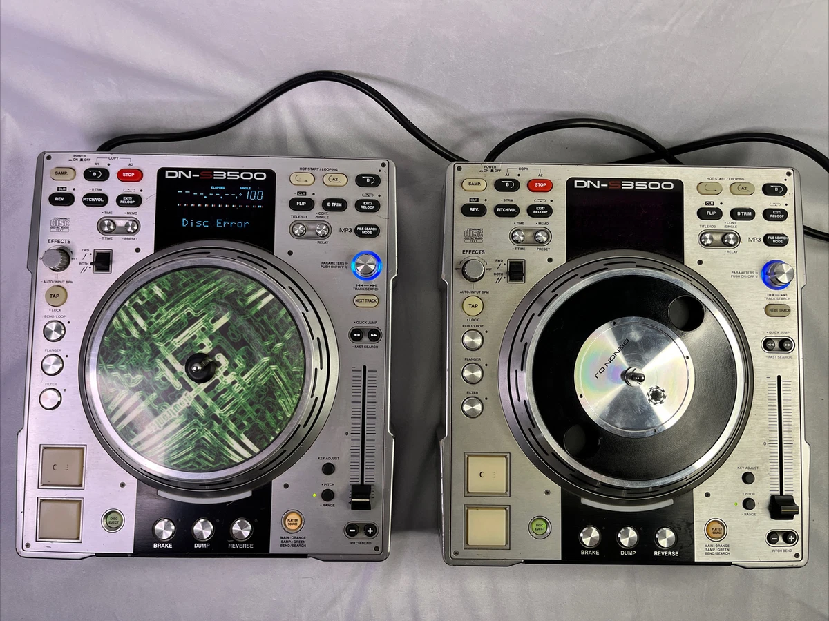 2X Denon DN-S3500 Professional DJ Turntable CD/MP3 Player FOR PARTS!