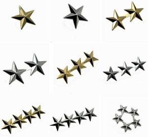 Ww2 Us Military Army Air Force 1 2 3 4 5 Stars General Rank Badges Pins Insignia Ebay