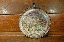 RARE Vintage 1920s Kunz Oil Co Gold Medal Motor Oil 5 Gallon Rocker Oil Can