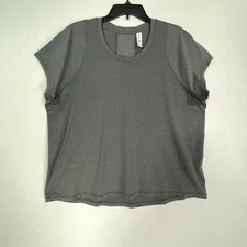 All In Motion T-Shirt Womens X-Large Stretch Moisture Wicking Short Sleeve Gray