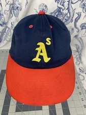 Vintage Oakland A  s Athletics YoungAn MLB Snapback Hat Cap Size Large J1 