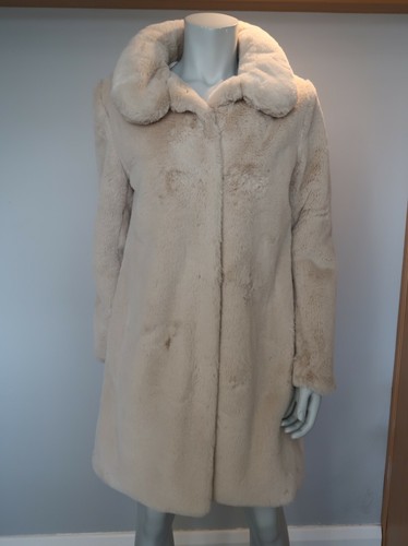 TESCO F\u0026F FAUX FUR COAT UK 10 US 6 EUR 