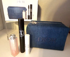 4pc DIOR Natural Glow MakeUp Set Lips Mascara Primer Cosmetic Bag France NEW — photo 2