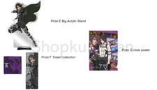 Affiche serviette acrylique ensemble Hanji Ichiban Kuji Attack On Titan In Se...