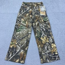 New Kings Youth Camo Cargo Pant Real Tree EDGE Kids 10/12 Hunting 6 Pocket