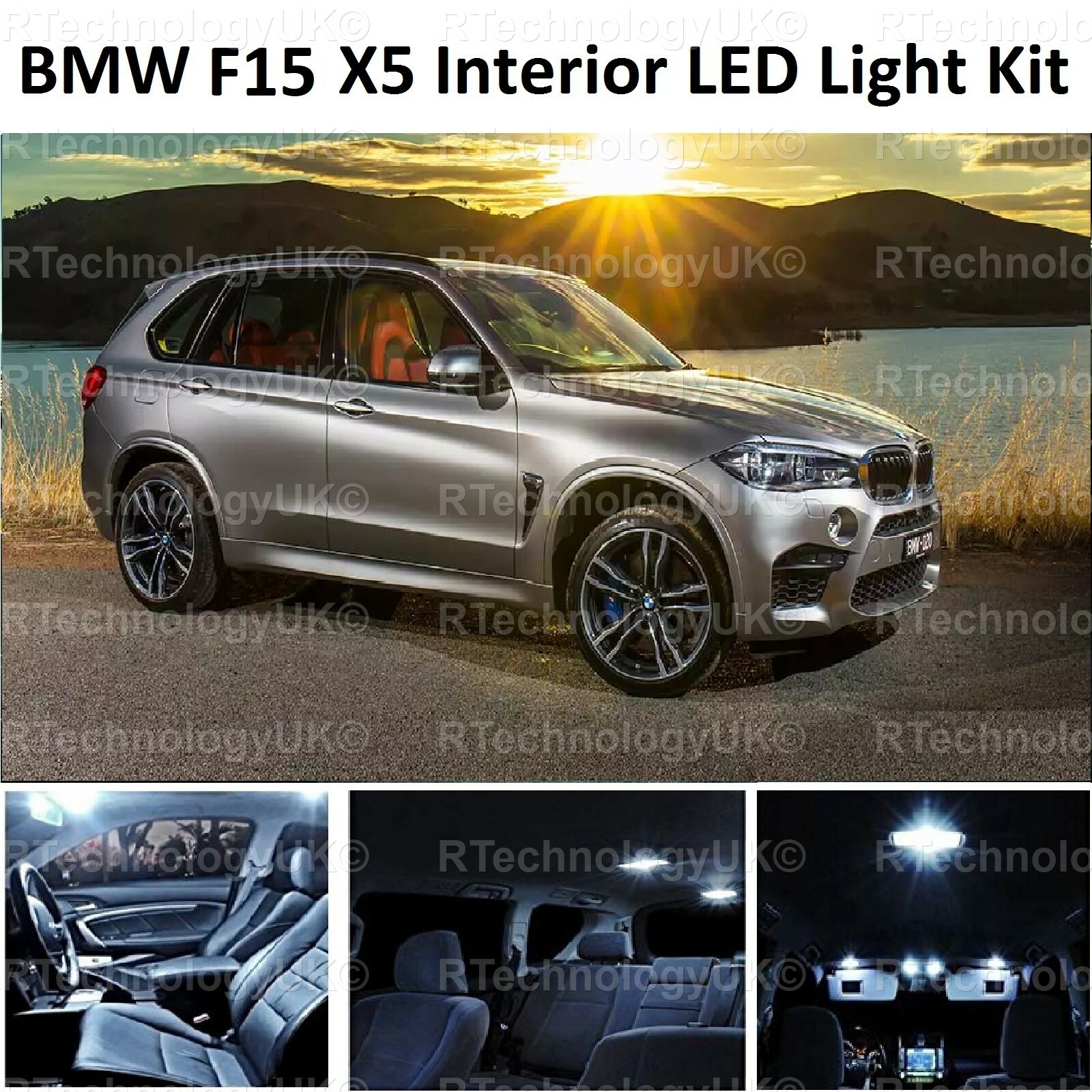 PREMIUM BMW F15 F85 X5 X5M 20132018 INTERIOR WHITE LED LIGHT BULB