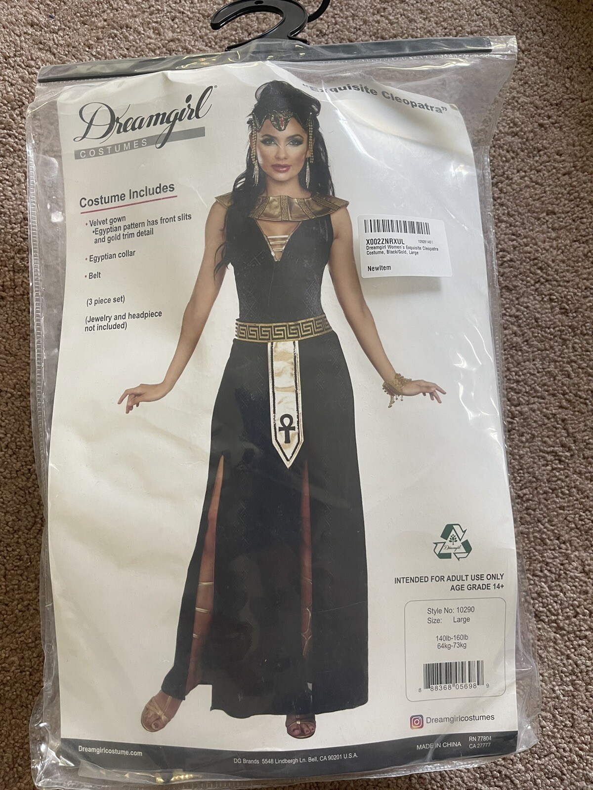 Egyptian Cleopatra Costume Large - image 1