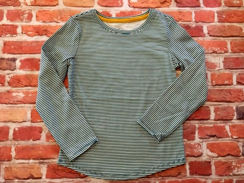 Conjunto de dos camisas de manga larga a rayas de mariposas verde azulado para niñas - Imagen 6 de 8