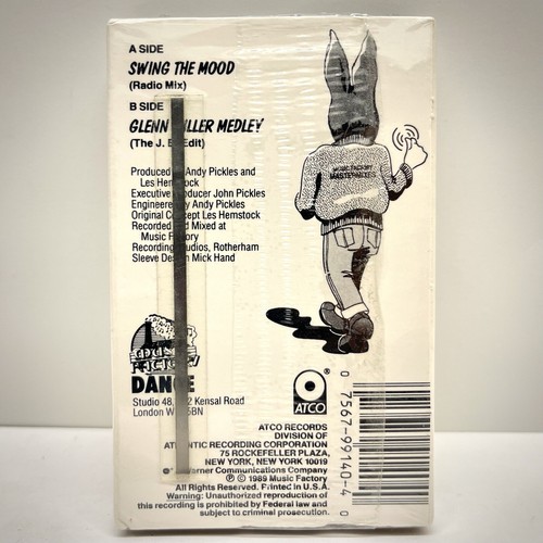 Jive Bunny And The Mastermixers - Swing The Mood Cassette Single SEALED Atco - Picture 2 of 4