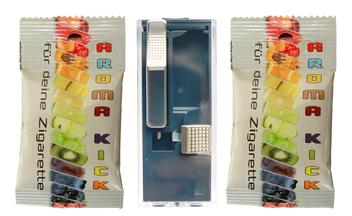 KAPSELFÜLLER + Premium 1000 Aroma Kick ICE MENTHOL Kapseln Aroma King Size 3,2