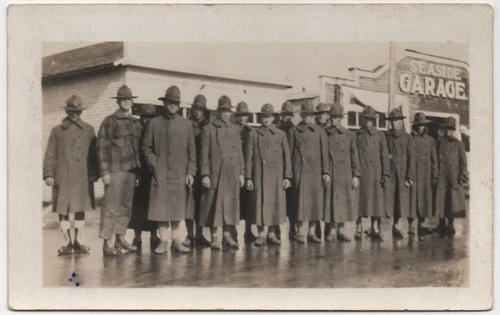 RPPC WW1 Era US Soldiers "Lost my coat"