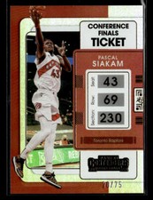 2021-22 Panini Contenders #31 Pascal Siakam Conference Finals Ticket #/75 card