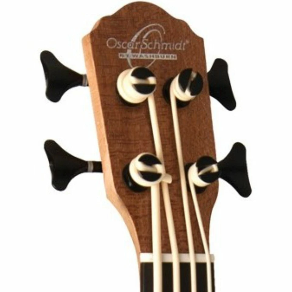 Oscar Schmidt OUB200K Comfort Series Acoustic Electric Bass Ukulele with Gig Bag - Image 4 of 4