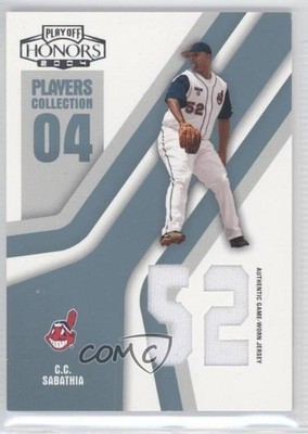 2004 Playoff Honors Players Collection 39/50 CC Sabathia #PC-12 HOF 0q3