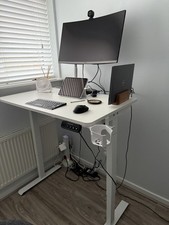 Desktronic HomePro Standing Desk Adjustable Height 100x 60 Cm Inc Monitor Arm 