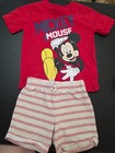 Boys Sz 12m Mickey Mouse Tshirt And Matching Shorts — photo 1