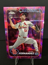 2024 Topps Chrome- Magenta & Purple Lava Lamp Refractor Ryan Fernandez /299 (RC)