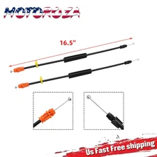 Door Latch Cables LH+RH Front For 07-13 Chevy Silverado 1500 2500 3500 HD 16.5"