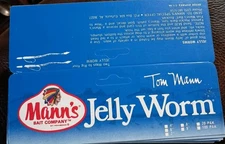 25 New Old Stock Mann's Bait Company Jelly Worm Cardboard 4"X6" From The 80'S
