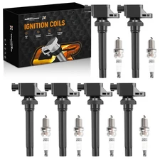 Ignition Coil Pack & Iridium Spark Plug Kit for Suzuki SX4 2.0L 2007-2008 Models