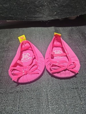 Build a Bear Pink Fuchsia￼ Mary Jane w/ Flats Shoes Bow Pleated