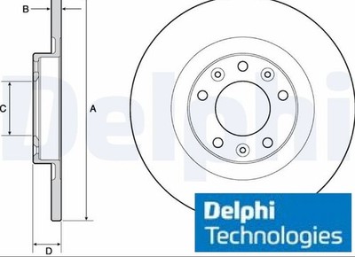 2x Bremsscheibe Delphi BG4662C Neu OVP. Hinterachse Hinten Peugeot Citroen etc.