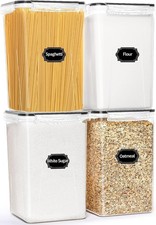 4 Pack Extra Large Airtight Food Storage Containers W/ Lids 6.5L / 220 oz BPA