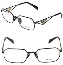 PRADA TAMPO PRA53V Black Triangle Logo Metal ...