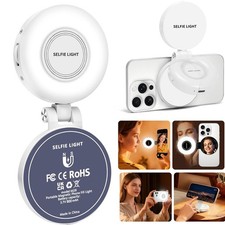 Magnetic Selfie Ring Light w/Mirror, Magsafe Phone Fill Light for iPhone