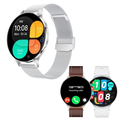 Ultra-Slim Smart Watches for Men (Call/3 Bands/All Metal), Extra Large AMOLED...