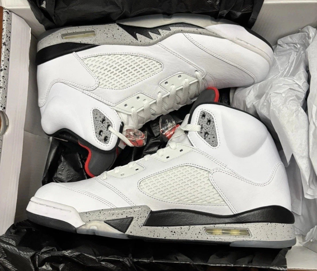 Jordan 5 Retro White Cement for Sale | Authenticity Guaranteed | eBay